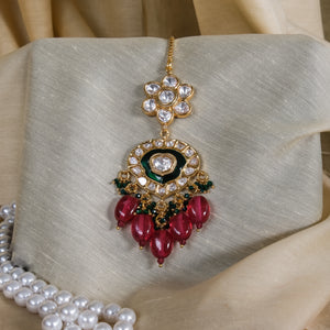 Bridal Kundan Set with Red Beads