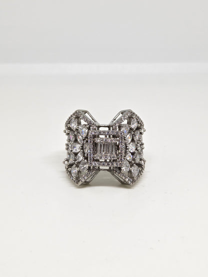 Zircon Diamond Ring
