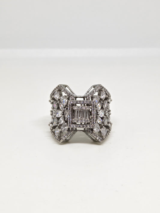 Zircon Diamond Ring