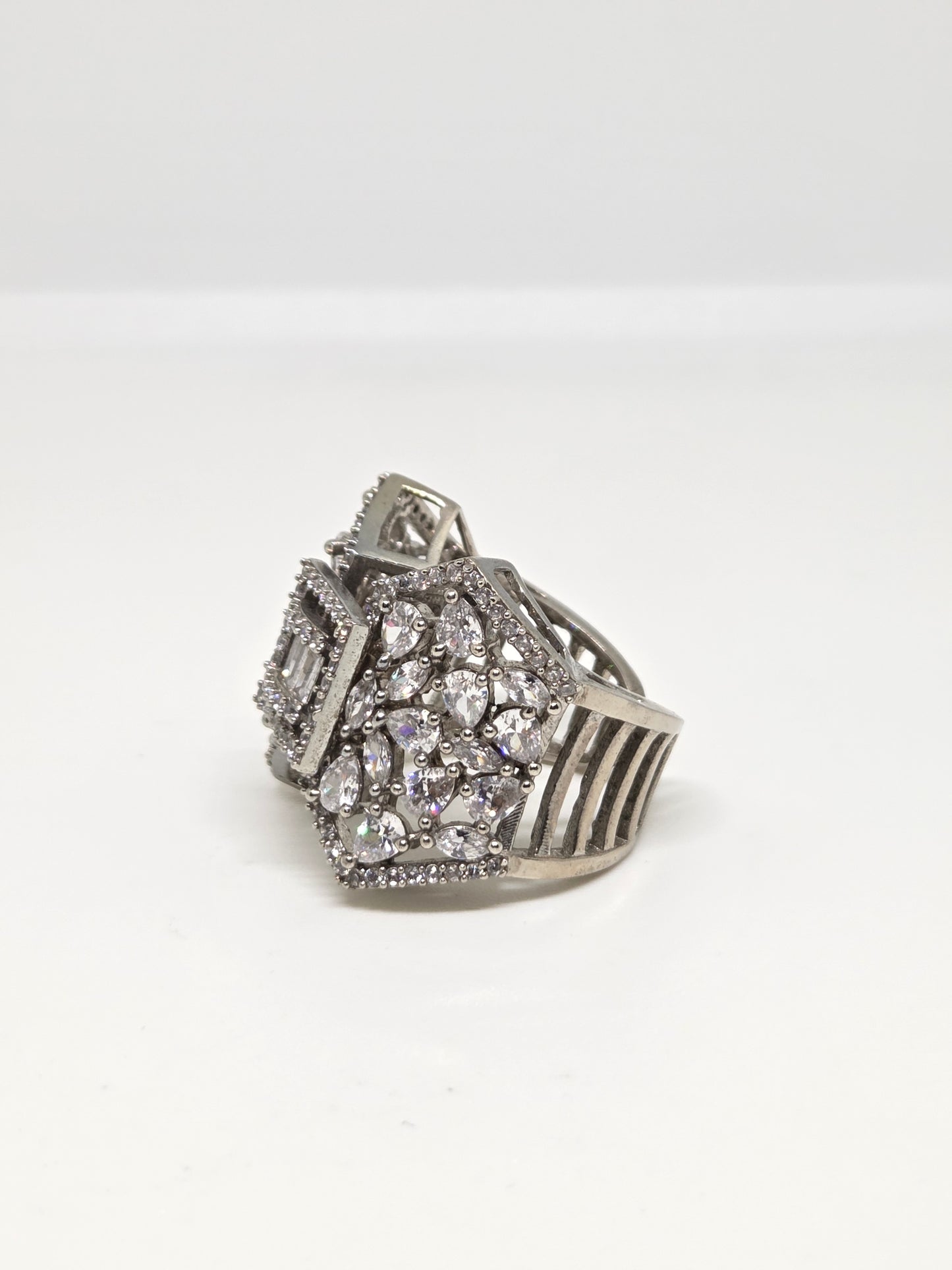 Zircon Diamond Ring