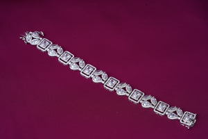 Zircon Diamonds & a Large Stoned Cuff Bracelet