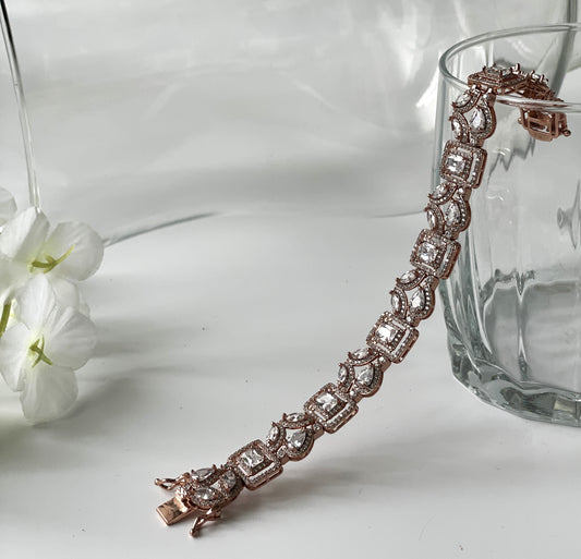 Zircon Diamonds & a Large Stoned Cuff Bracelet