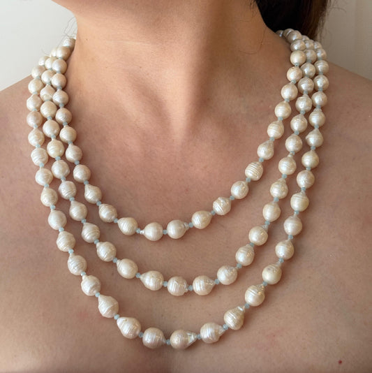 South Sea Pearls Neckpiece In 3 Layer