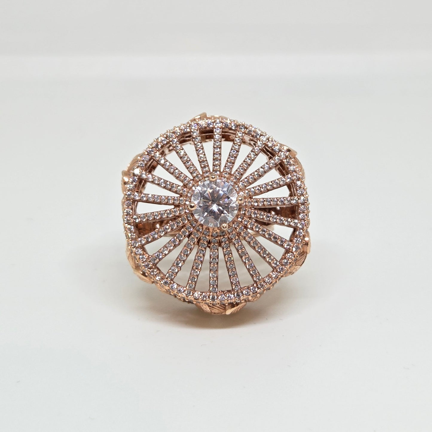 Rose Gold Zircon Ring