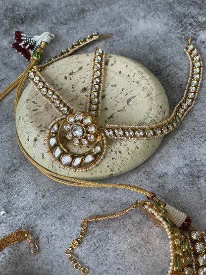 Heavy Bridal Kundan Jewellery Complete Set