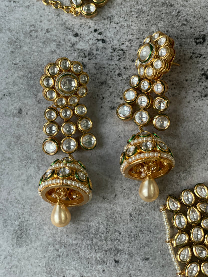 Heavy Bridal Kundan Jewellery Complete Set