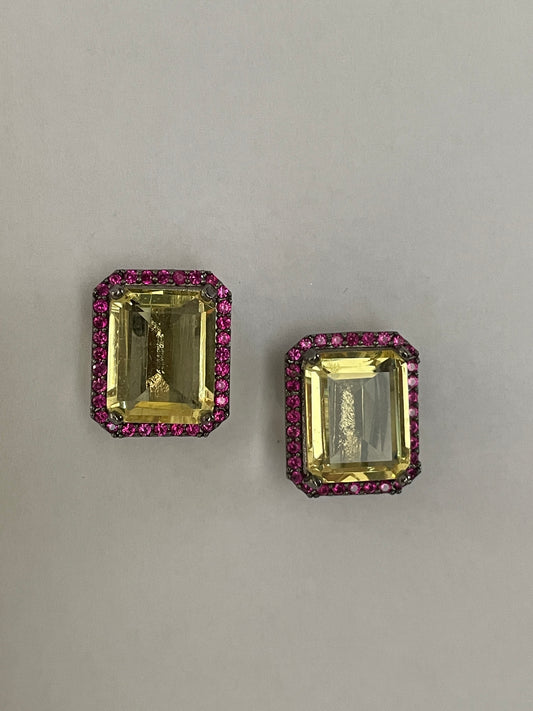 Doublet Studs with Studded Border