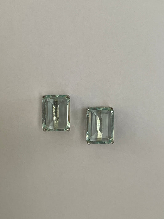 Studs Earrings on White Finish