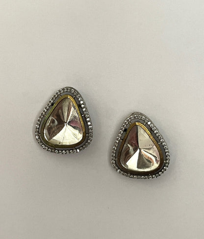Teardrop Kundan Halo Everyday Studs