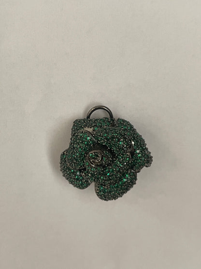 Zircon Rose Flower Studs