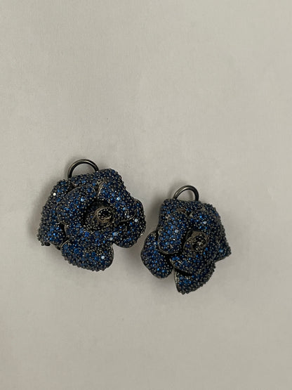 Zircon Rose Flower Studs