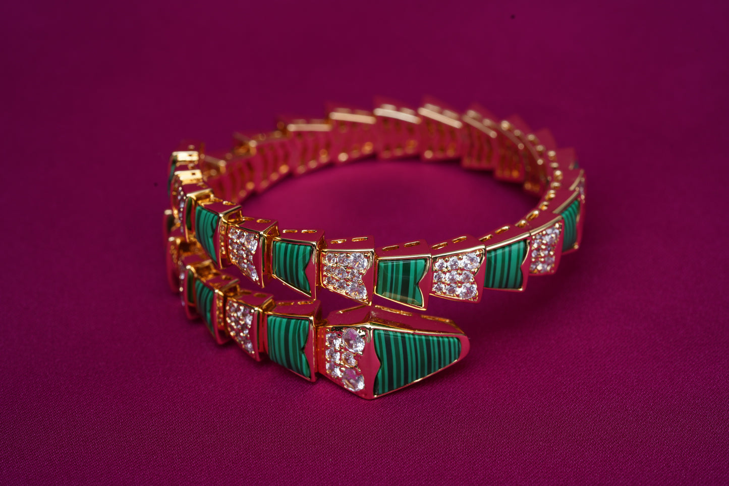 Snake Wrap Enamel Cuff