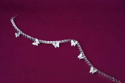 Butterfly Charm Zircon Bracelet