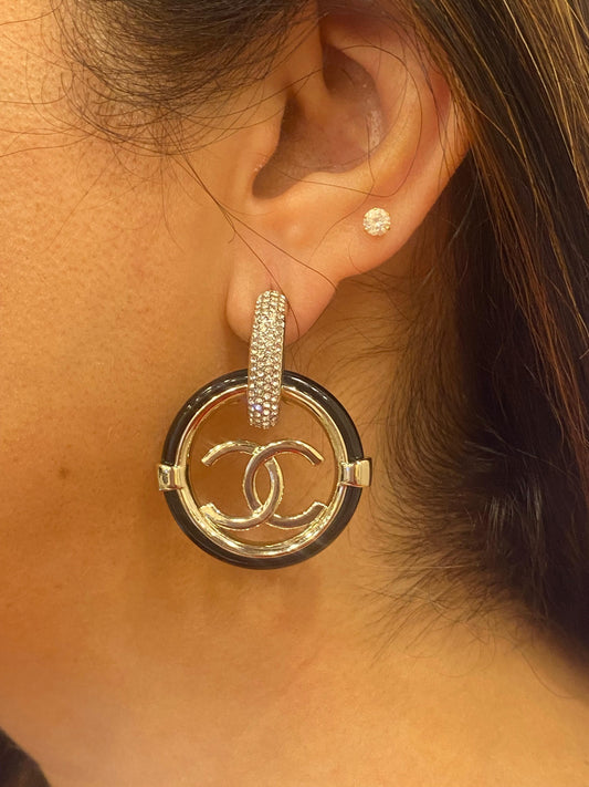 Enamel Double Hoops