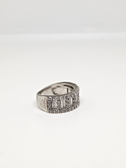 Baguette Zircon Band Ring