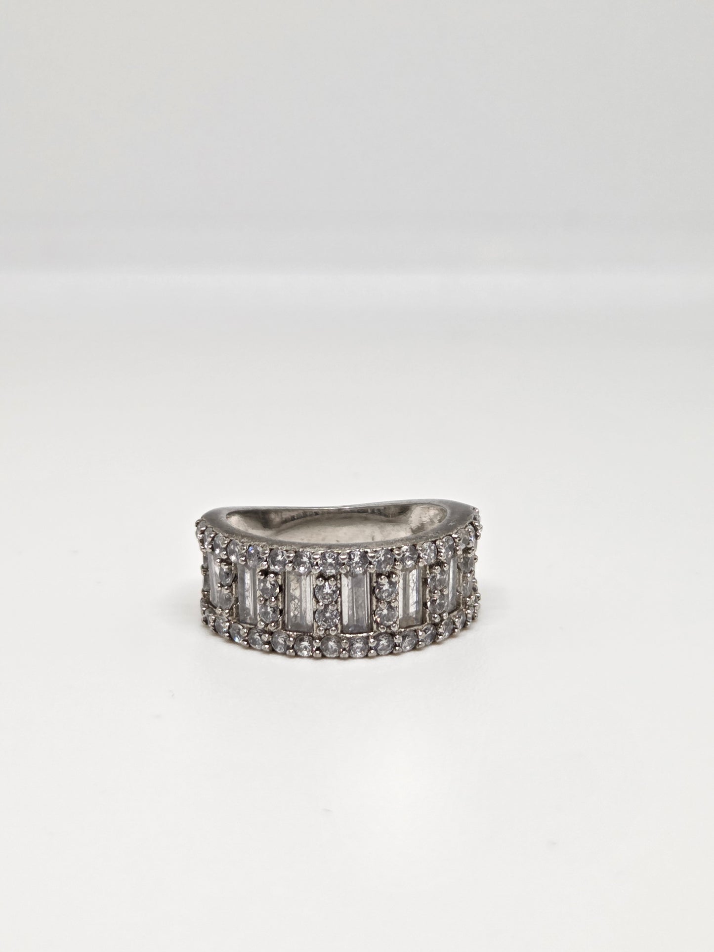 Baguette Zircon Band Ring