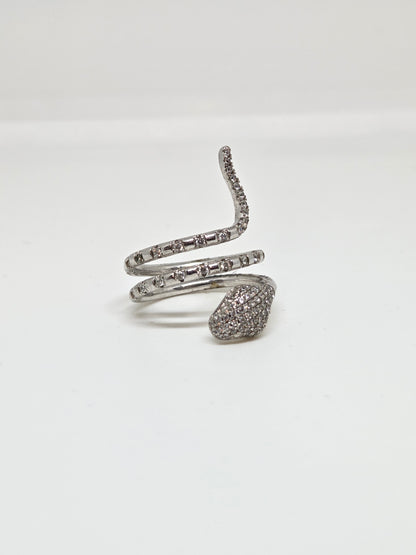 Zircon Snake Wrap Ring