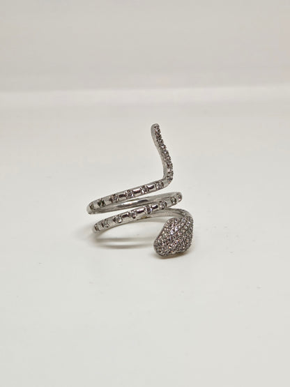 Zircon Snake Wrap Ring