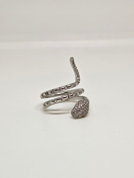 Zircon Snake Wrap Ring