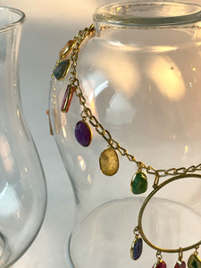 Multi Stone Contemporary Necklace