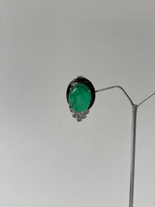 Green Doublet Mini Stud Earrings