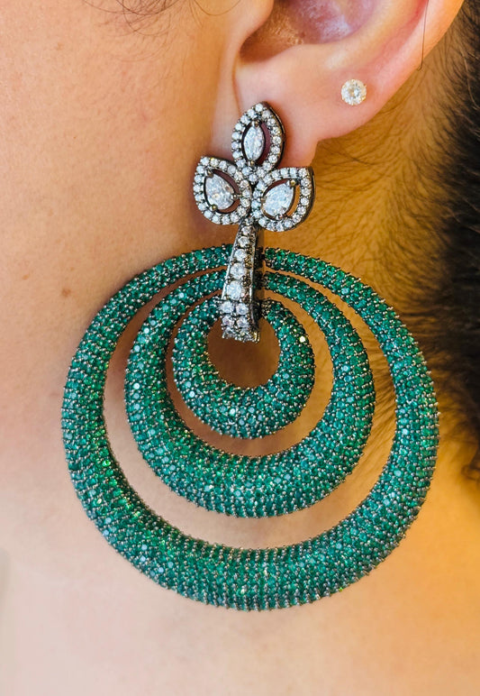 Zircon Layered Hoops