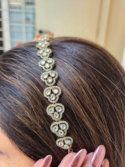 Kundan Floral Elegance Headband