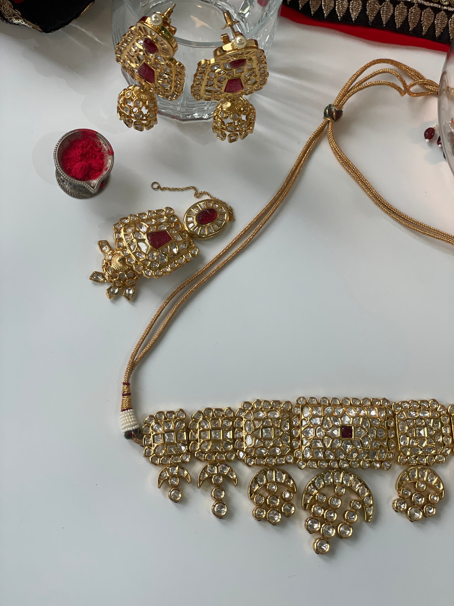 Kundan Choker with Red Stones