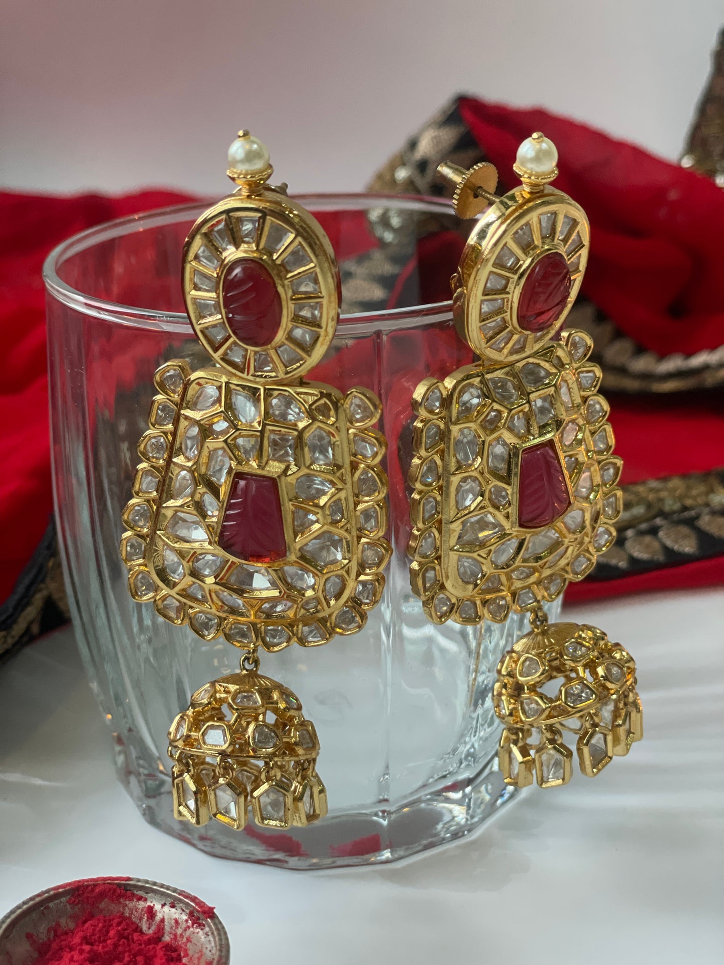 Kundan Choker with Red Stones