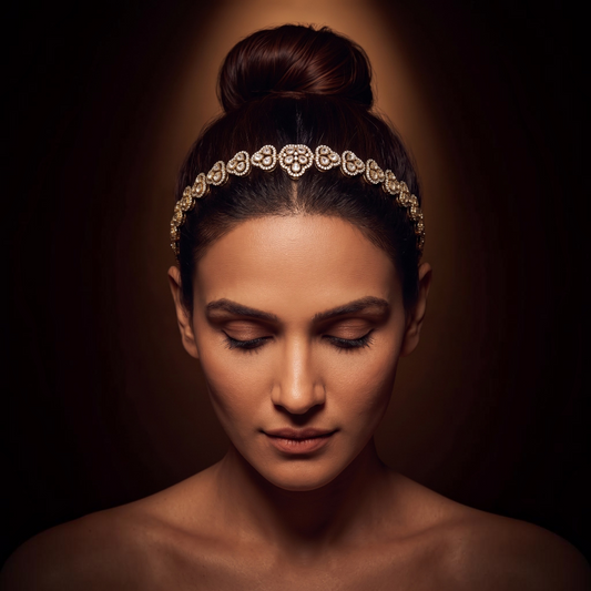Kundan Floral Elegance Headband