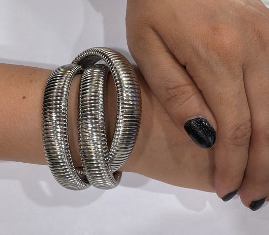 Spiral Textured Wrap Cuff