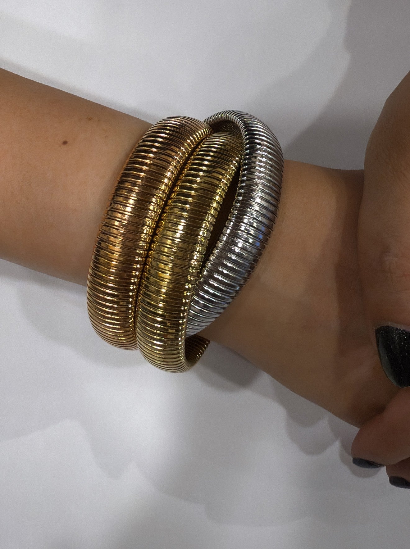 Spiral Textured Wrap Cuff