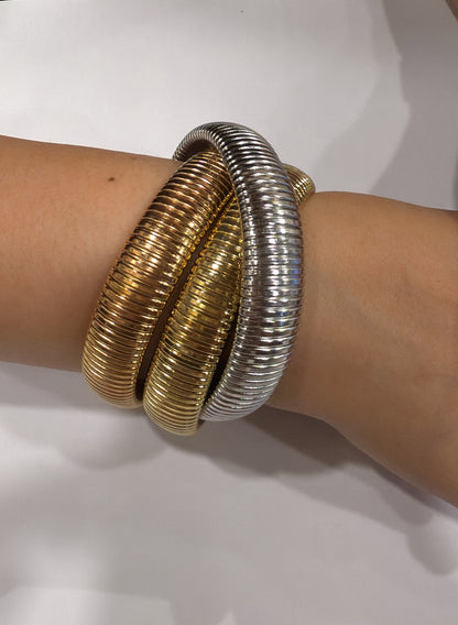 Spiral Textured Wrap Cuff