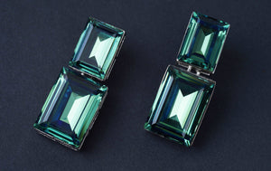 Blue Glass Stone EarringsStudio6Jewels