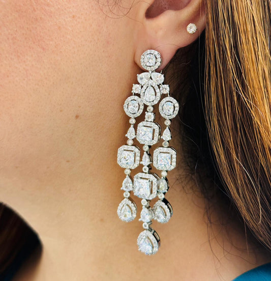Zircon Chandelier Danglers