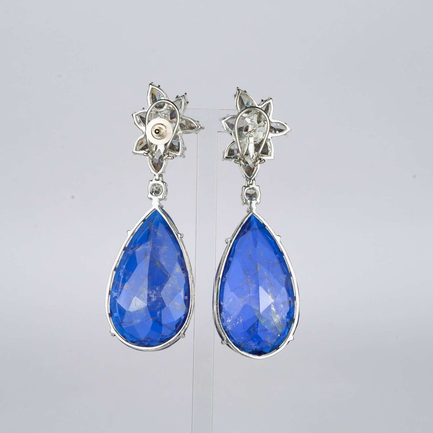 Deep Blue Zircon Danglers