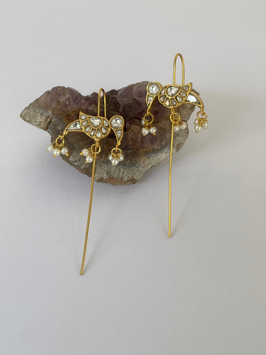Pinned Bird Motif Earring