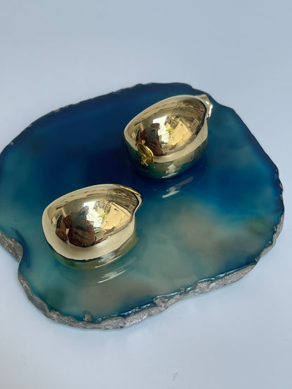 Droplet Gold Finish Studs