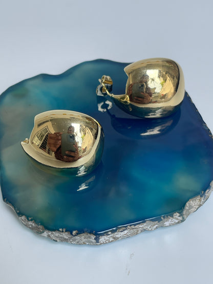 Droplet Gold Finish Studs