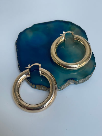 Classic Gold Hoops