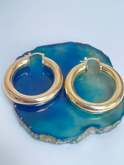 Classic Gold Hoops