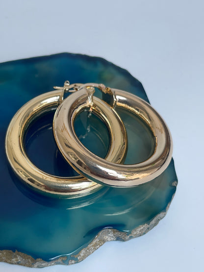 Classic Gold Hoops