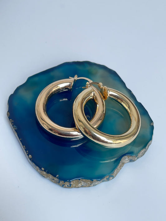 Classic Gold Hoops