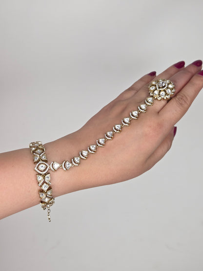 Traditional Kundan Haath Phool