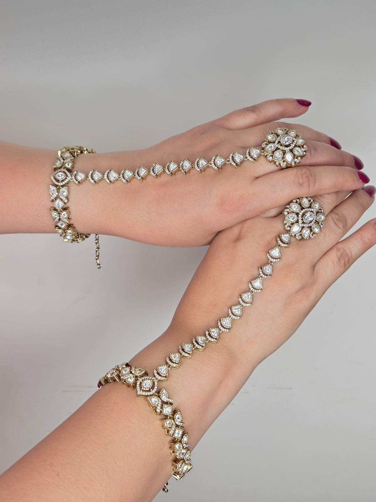 Traditional Kundan Haath Phool