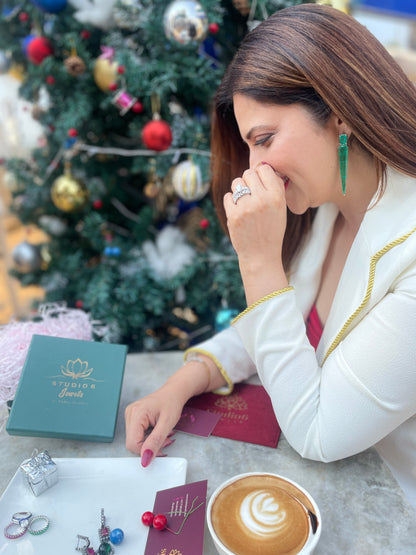 Green Doublet Earrings