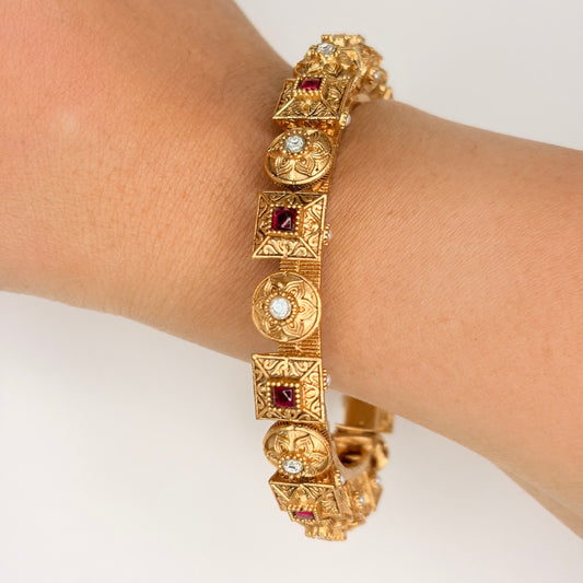 Matte Finish Kundan Openable Bangle