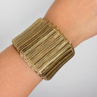 Chunky Gold Finish Cuff Bracelet