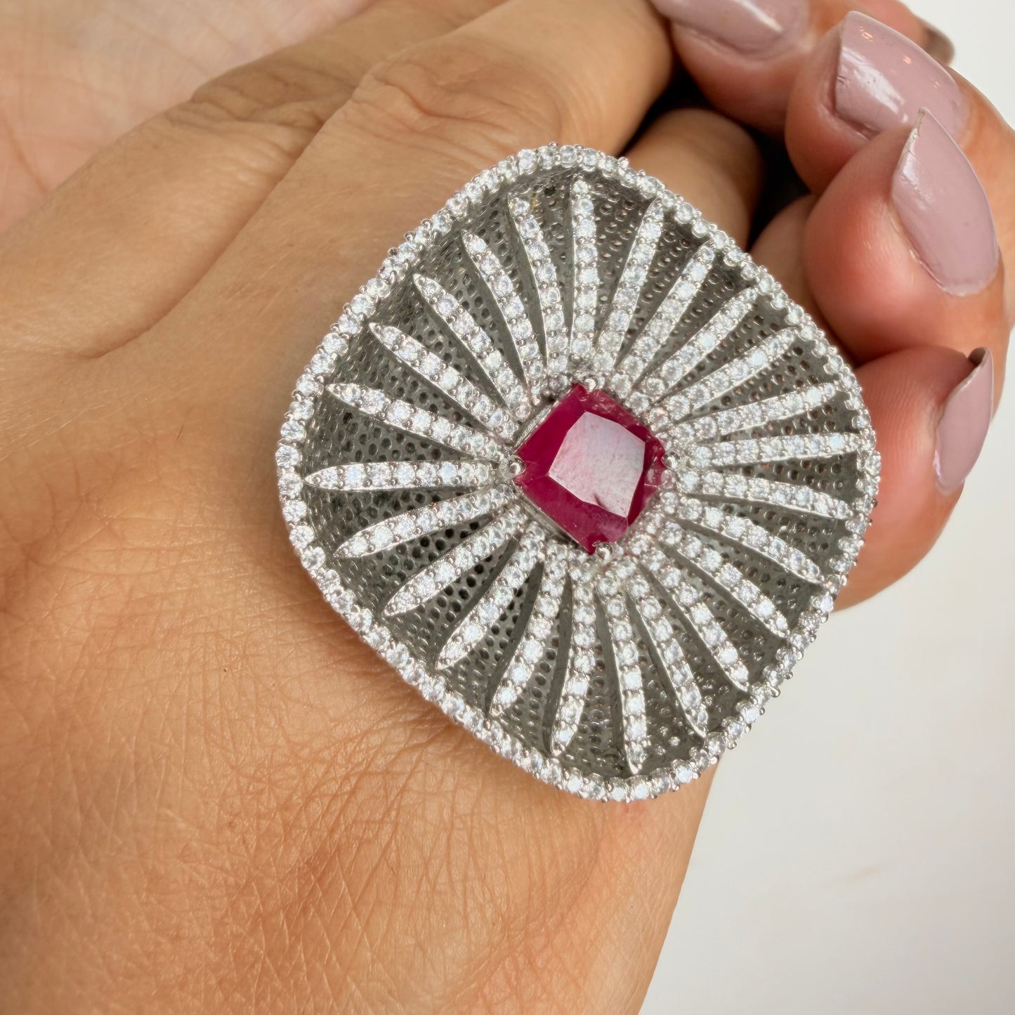 Crimson Stone Ring