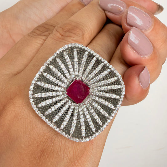 Crimson Stone Ring
